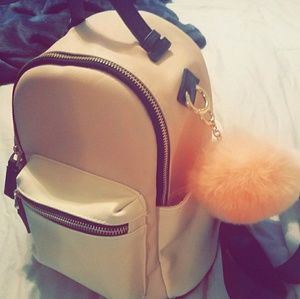 Brandy Melville tiny pink backpack purse